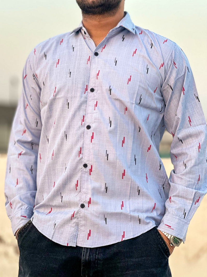 Men's Premium Cotton Printed Shirt – Stylish Casual Wear