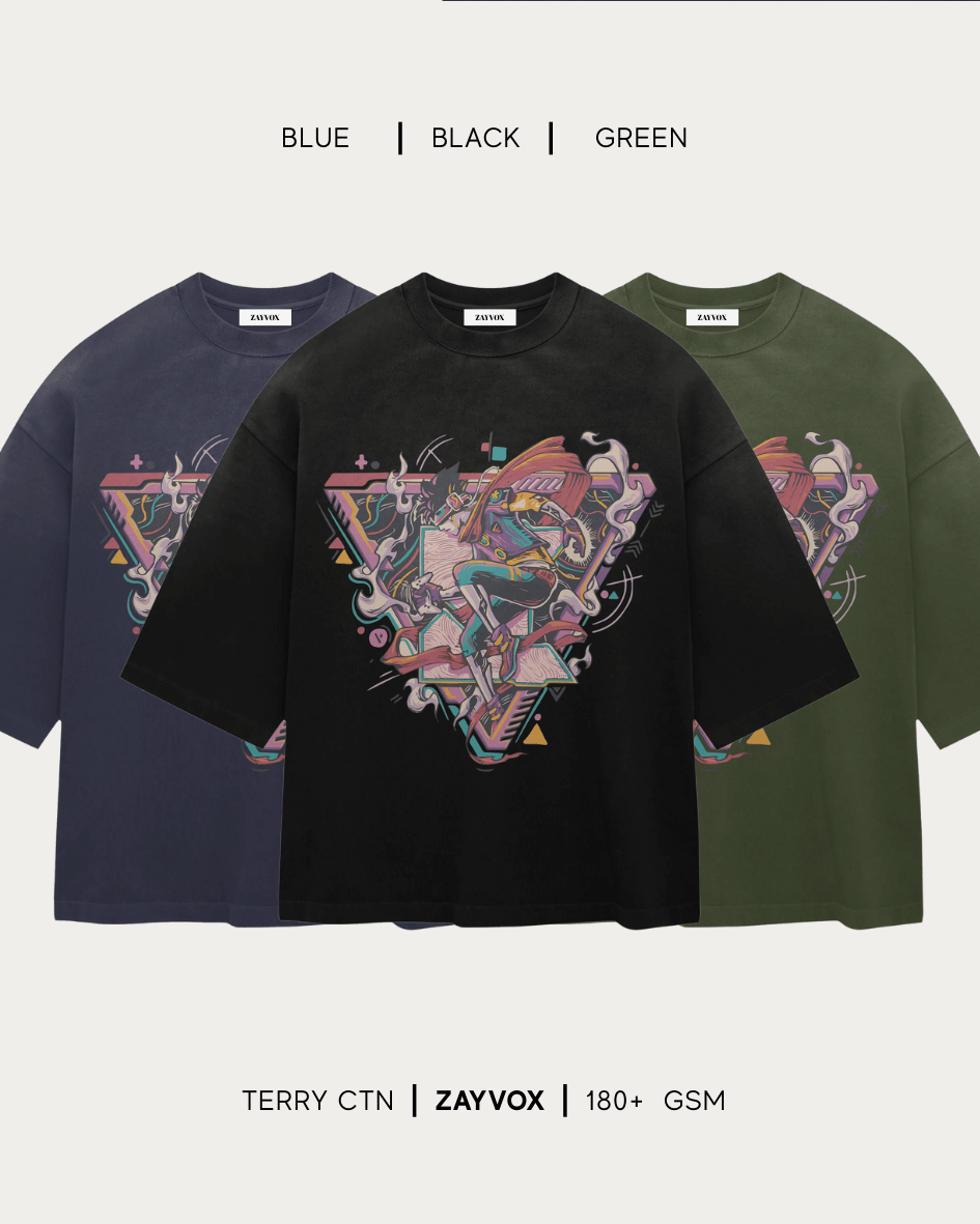 Zayvox Cyberpunk Oversized T-Shirt | Streetwear Pakistan