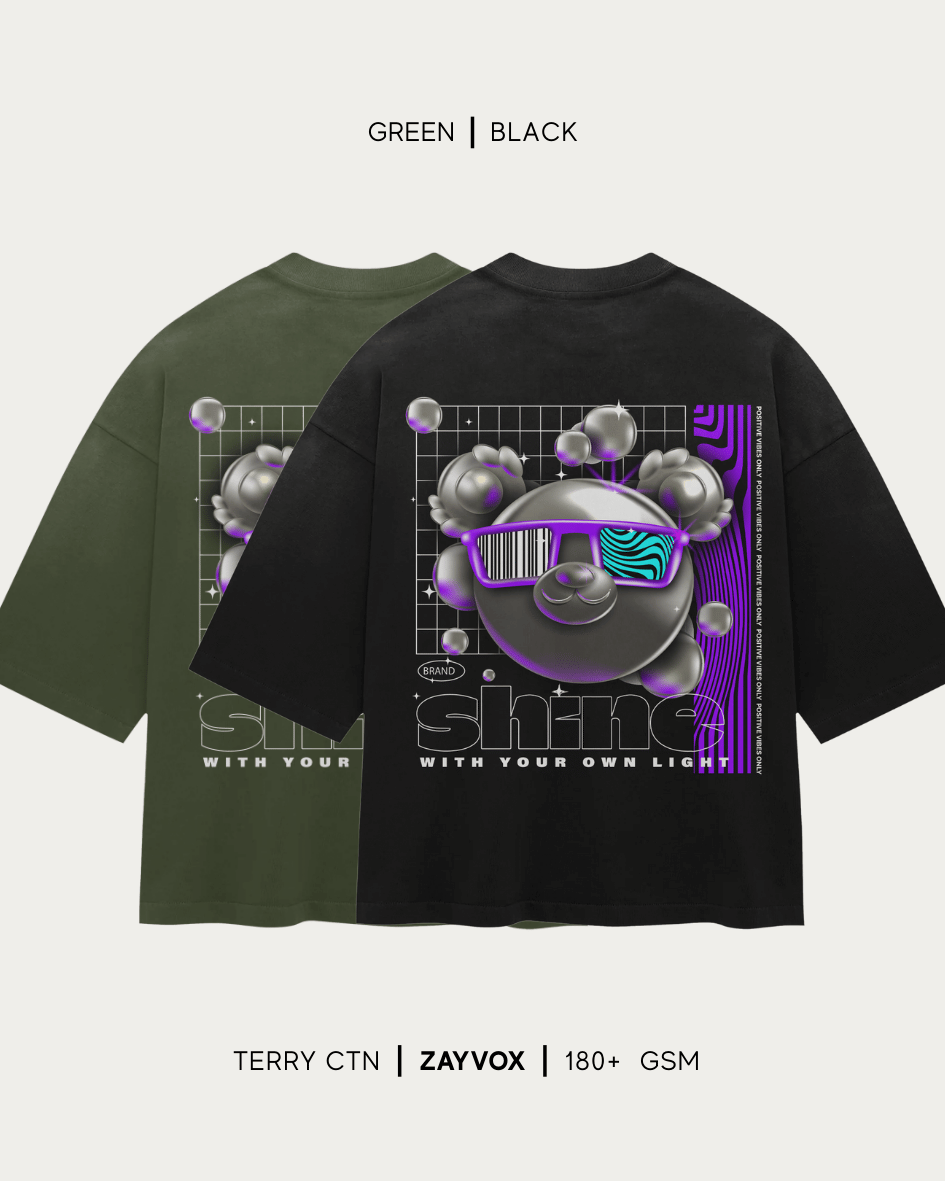 Shine With Your Own Light Graphic Tee – Zayvox Pakistan