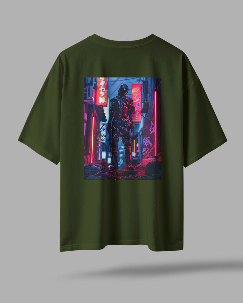 ZAYVOX Cyber Samurai Oversized T-Shirt – Streetwear Edition