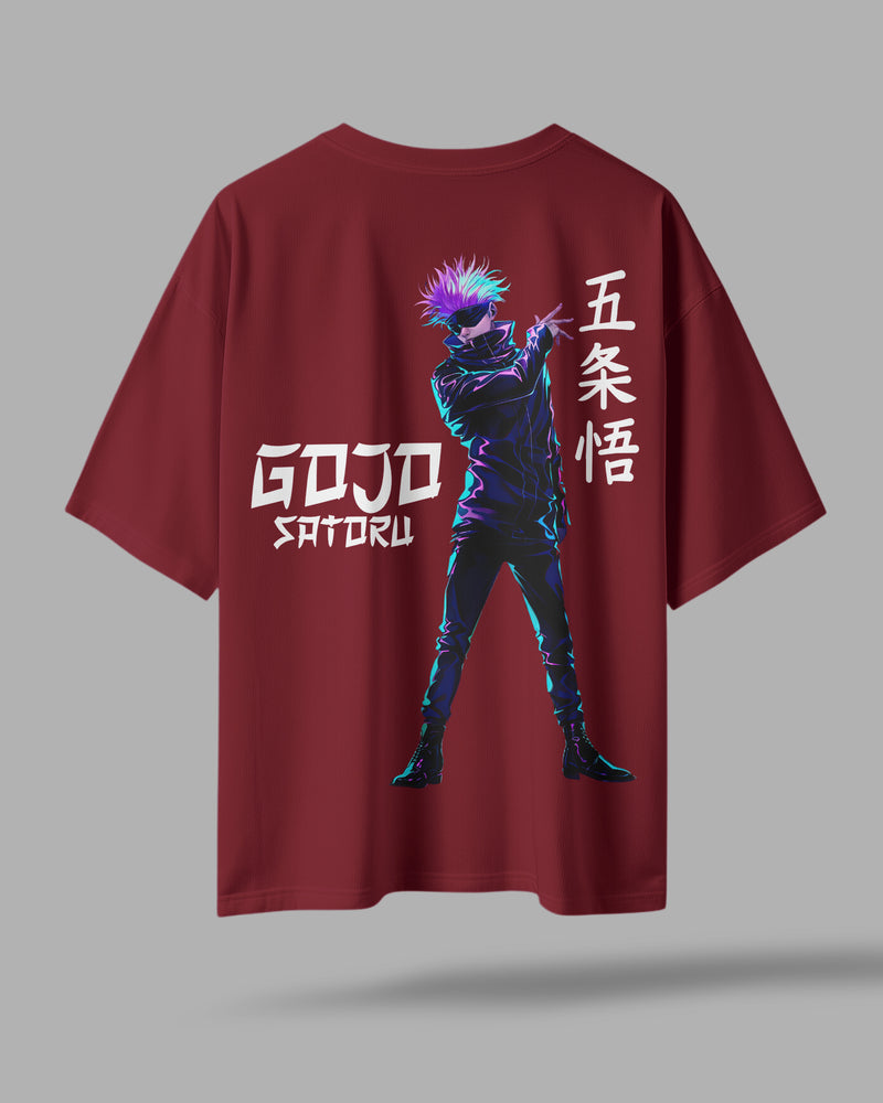 Gojo Satoru Oversized T-Shirt – Anime-Inspired Streetwear | ZAYVOX