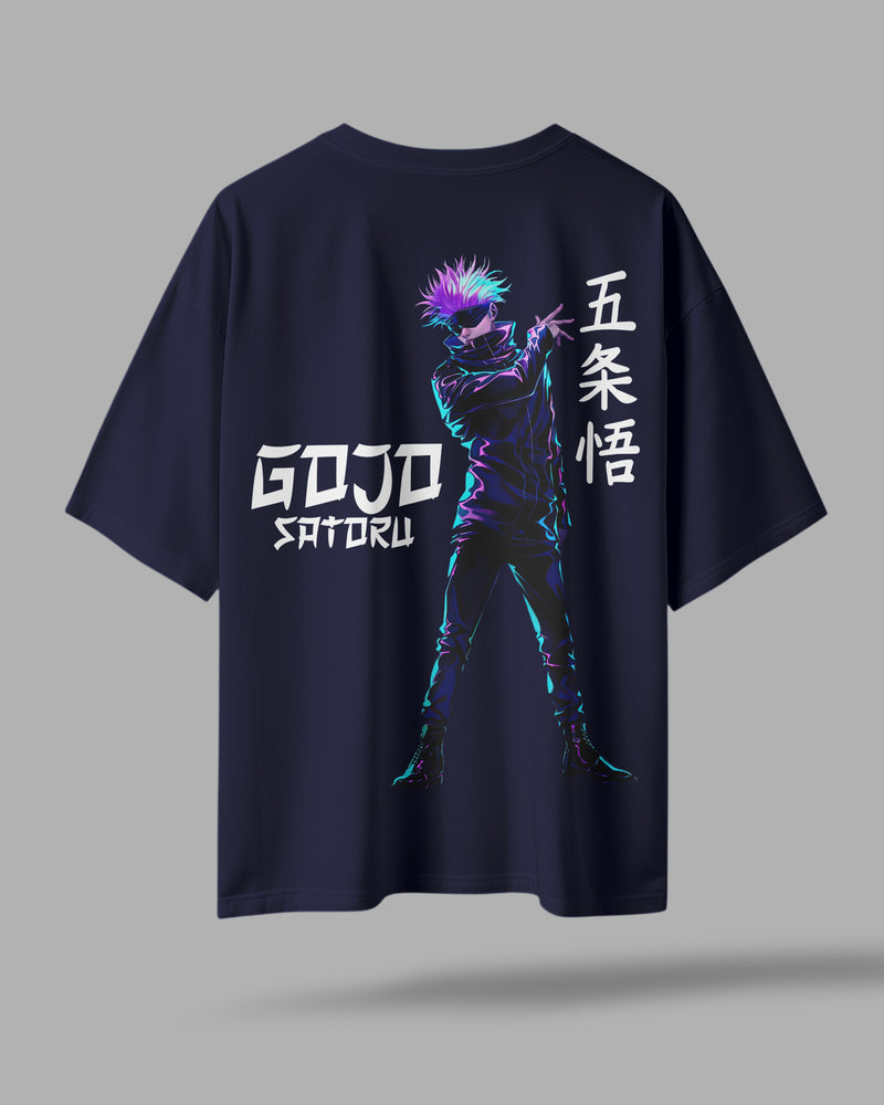 Gojo Satoru Oversized T-Shirt – Anime-Inspired Streetwear | ZAYVOX