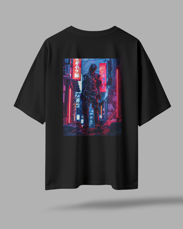 ZAYVOX Cyber Samurai Oversized T-Shirt – Streetwear Edition