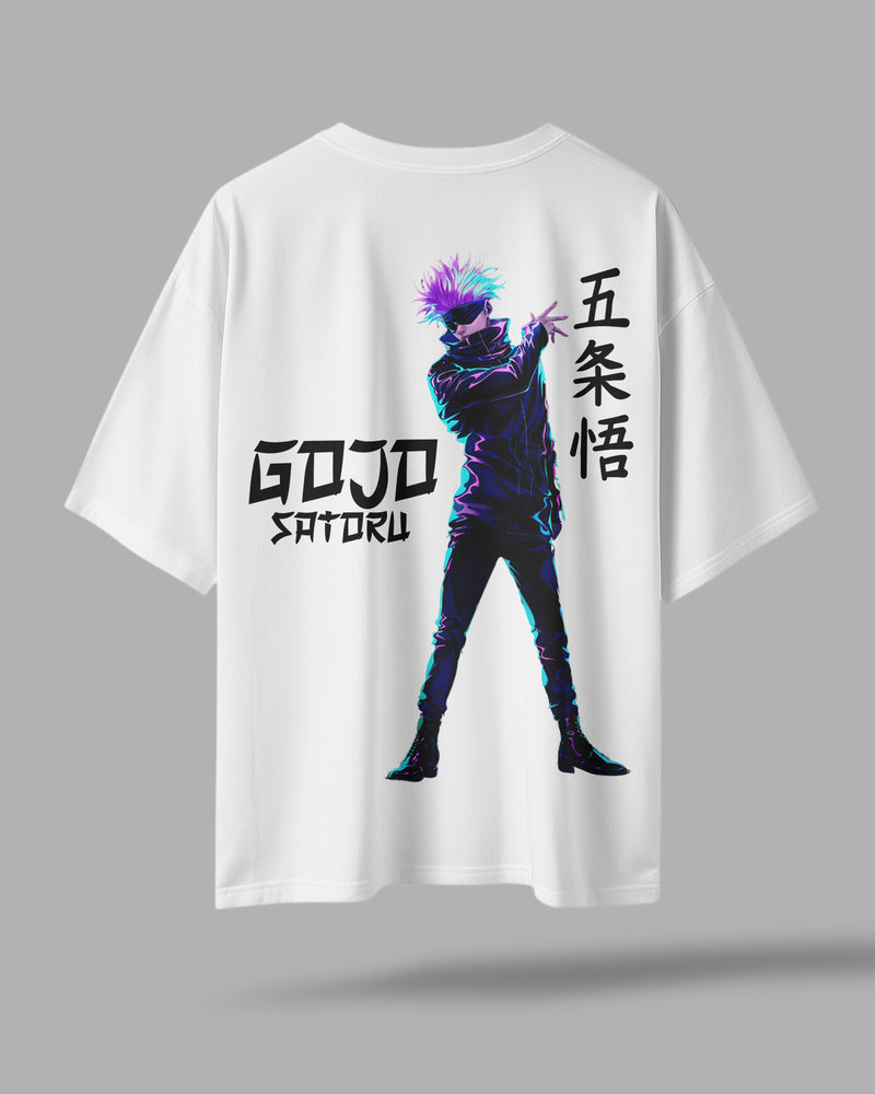 Gojo Satoru Oversized T-Shirt – Anime-Inspired Streetwear | ZAYVOX