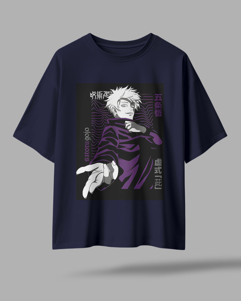 Gojo Satoru Oversized Anime T-Shirt – Premium Streetwear by ZAYVOX