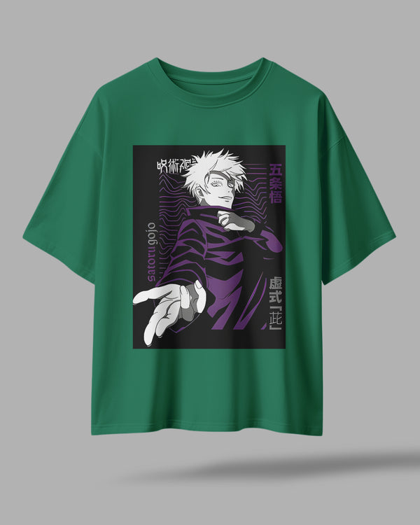 Gojo Satoru Oversized Anime T-Shirt – Premium Streetwear by ZAYVOX